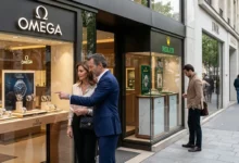 Escaparate de una relojería de lujo