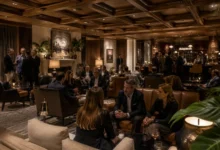 Interior de un club privado latinoamericano