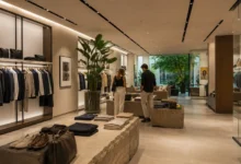 Interior de una tienda de lujo en Latinoamérica