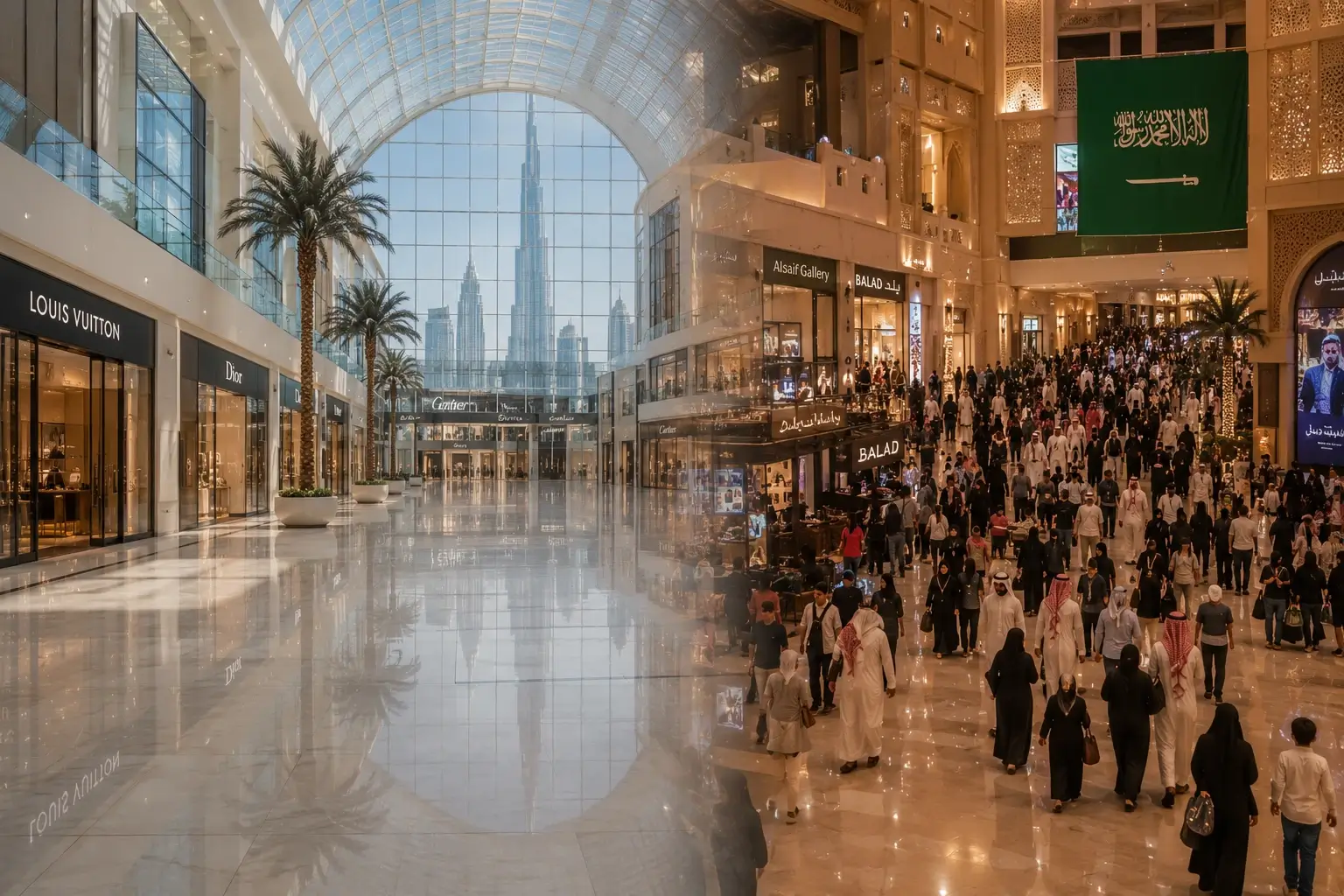 Comparativa mercados del lujo entre Arabia Saudí y Emiratos Árabes Unidos
